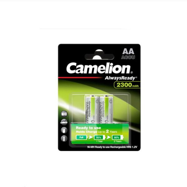 باتری قلمی شارژی کملیون مدل Camelion AlwaysReady 2300mAh ACCU (بسته 2 عددی)