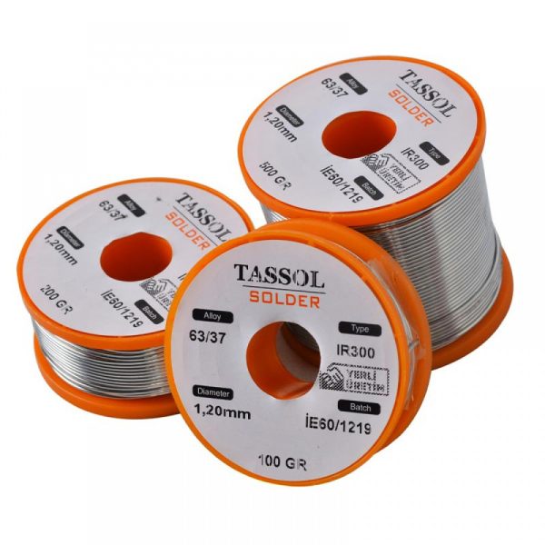 سیم لحیم تسول ترکیه 0.4 میلیمتر 100 گرم TASSOL