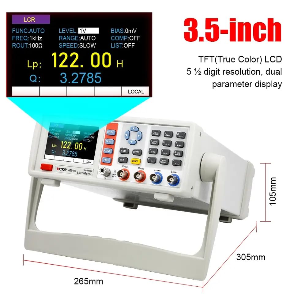 LCR متر دیجیتال رومیزی 20KHz ویکتور VICTOR VC-4091B