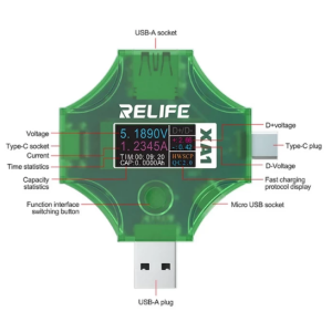 تستر RELIFE RL-XA1 USB ( اصلی )