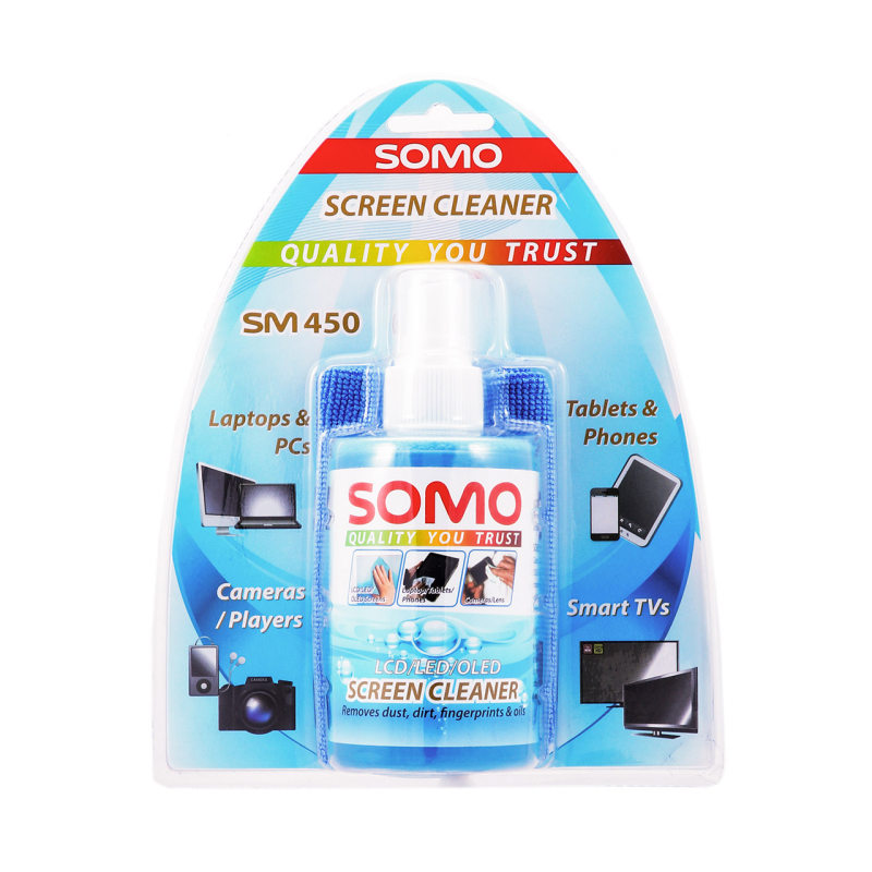 کیت تمیز کننده صفحه نمایش با دستمال ماکروفایبر سومو مدل SOMO SM450